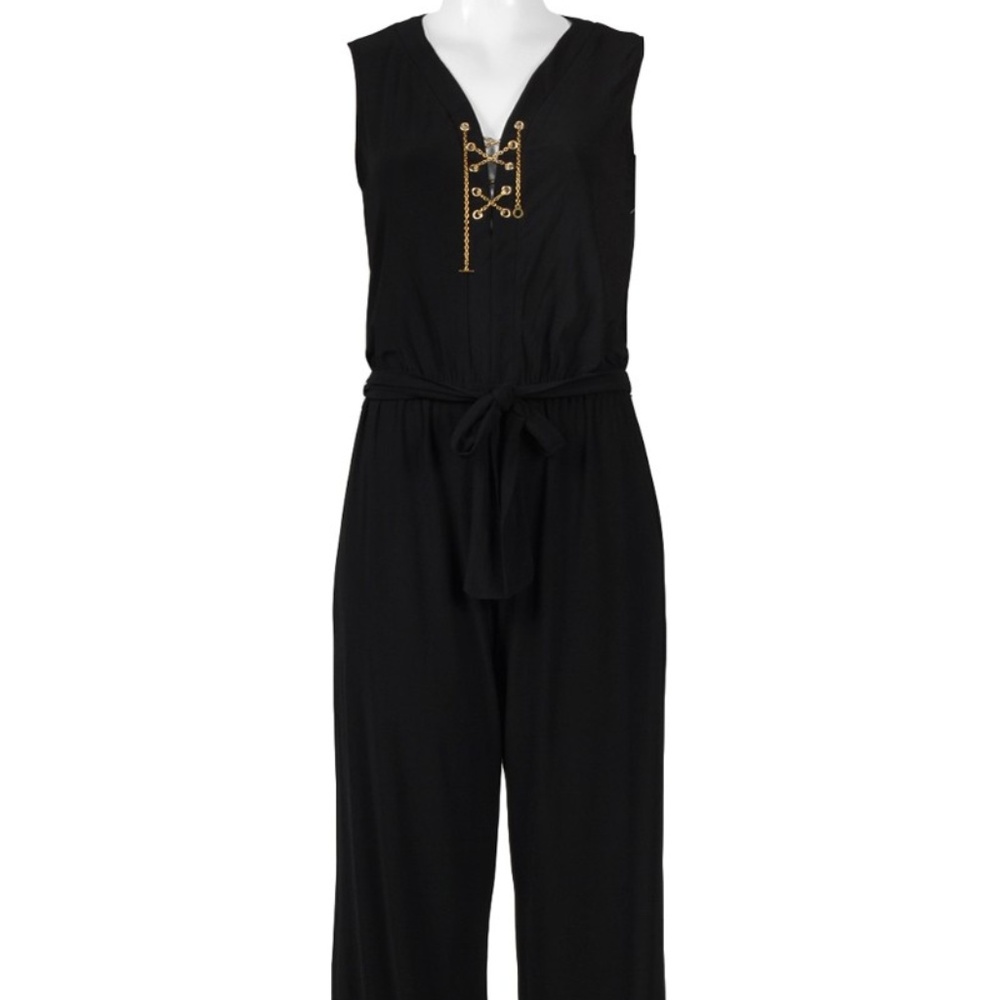 Black Jersey Knit Jumpsuit
